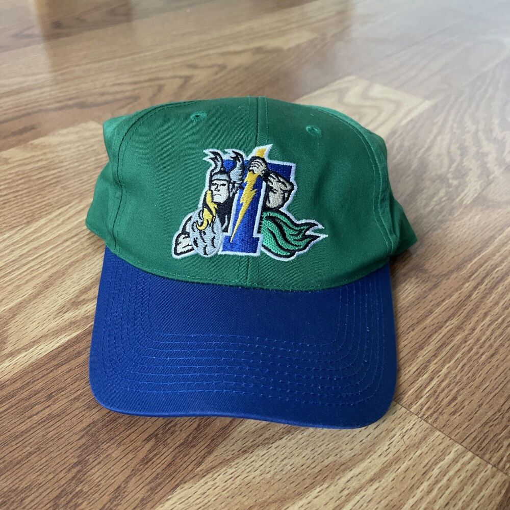 Vintage Trenton Thunder Hat Cap Snapback MILB Minor League Baseball Thor Logo
